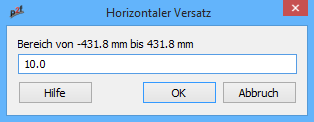 Dialog für numerische Eingabe