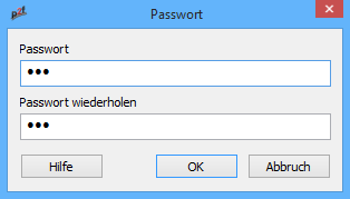 Dialog für Passwort