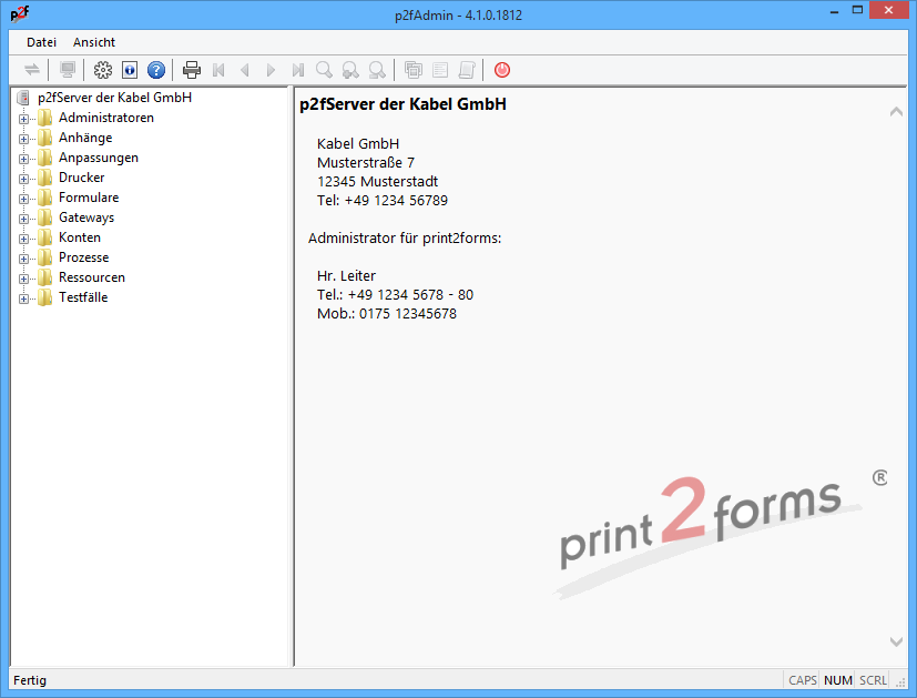 Anlegen eines Testfalls und Import der Testdaten