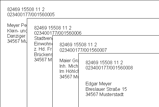 Eingangsdaten Pressepost