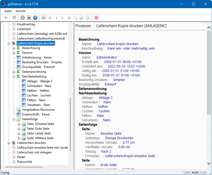 Prozess Lieferschein